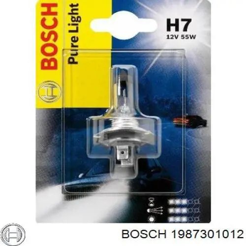 1987301012 Bosch Лампочка галогенна