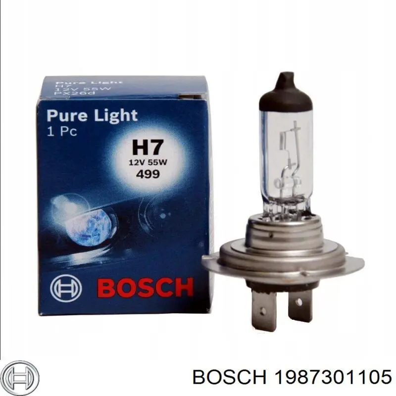 1987301105 Bosch лампочка галогенна