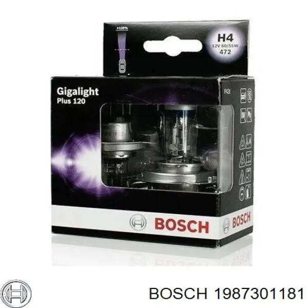 1987301181 Bosch Лампочка галогенна