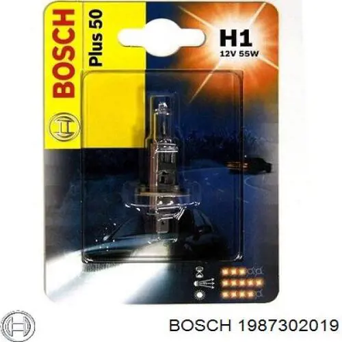 1987302019 Bosch Лампочка галогенна