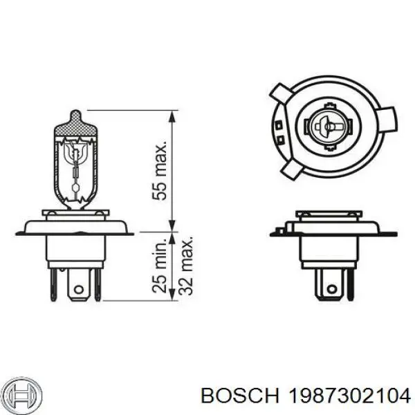 Лампочка галогенна Bosch 1987302104 ціна, від 3.27 USD