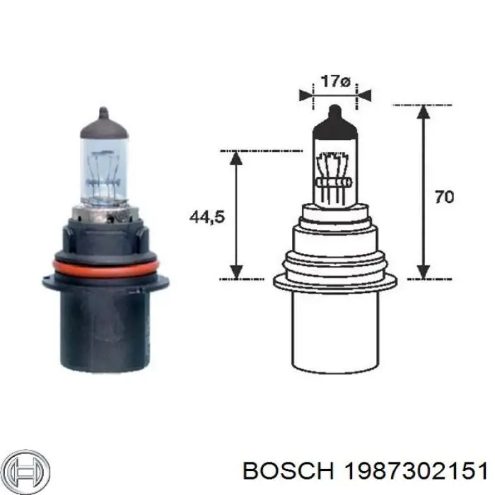 Ремкомплект супорту гальмівного переднього 1987302151 Bosch