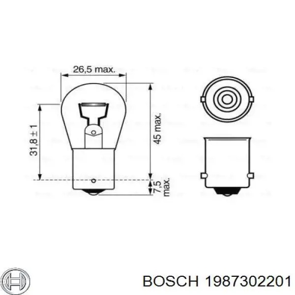 Купити 1987302201 Bosch Лампочки