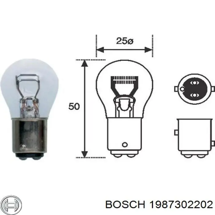 Лампи Bosch 1987302202 ціна, від 0.59 USD