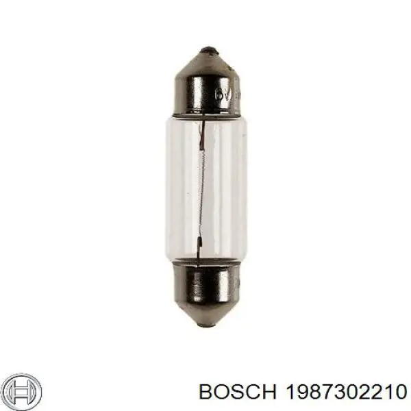 Купити 1987302210 Bosch Лампочка плафону освітлення салону/кабіни