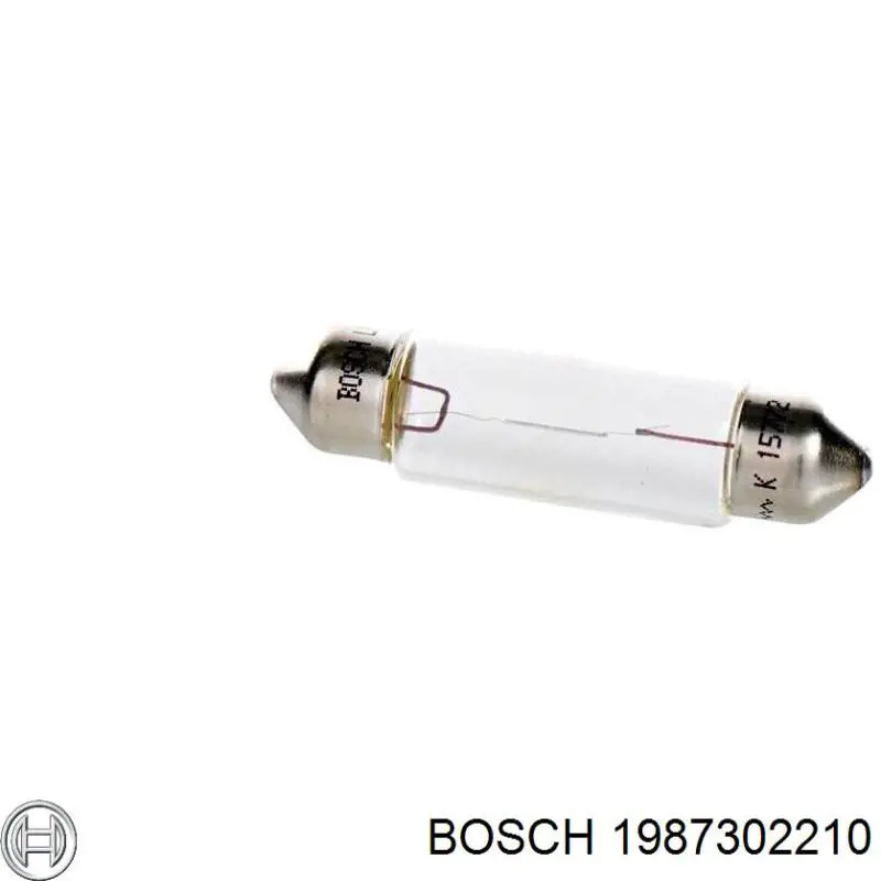 Лампочка плафону освітлення салону/кабіни 1987302210 Bosch