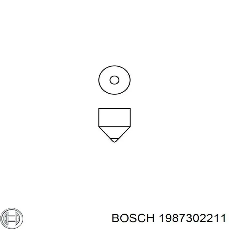1987302211 Bosch Лампочка плафону освітлення салону/кабіни