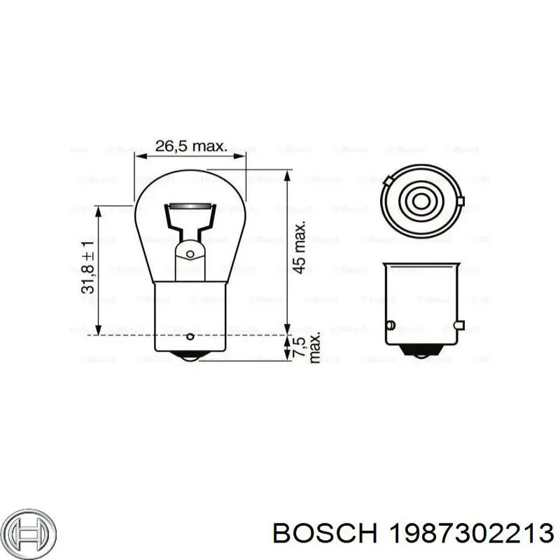 1987302213 Bosch Лампа автомобільна