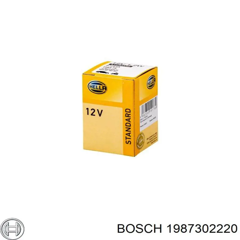 1987302220 Bosch лампочка щитка / панелі приладів
