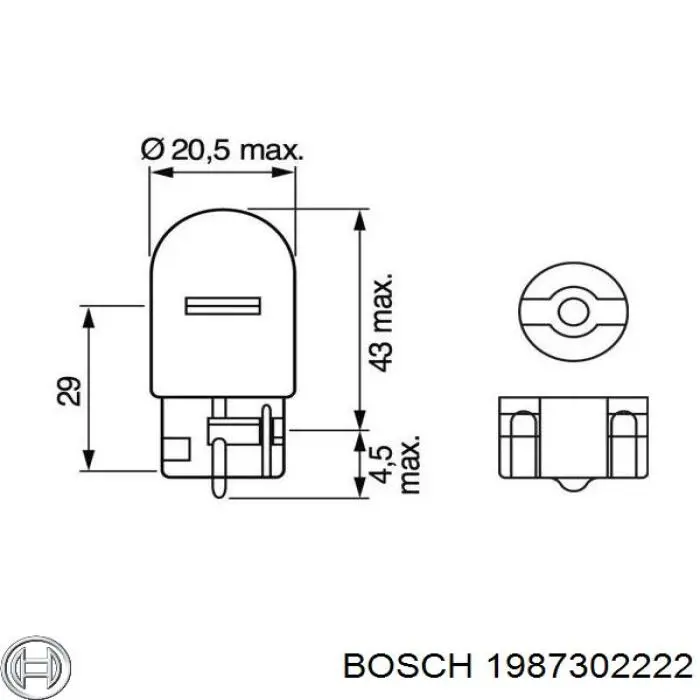 Лампи Bosch 1987302222 ціна, від 1.63 USD