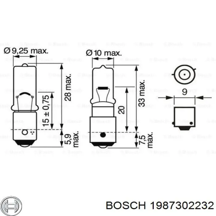 Купити 1987302232 Bosch Лампочки