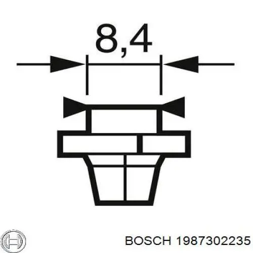 Лампочка щитка / панелі приладів Bosch 1987302235 ціна, від 0.90 USD