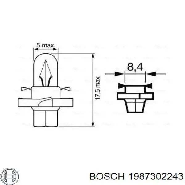 1987302243 Bosch лампочка