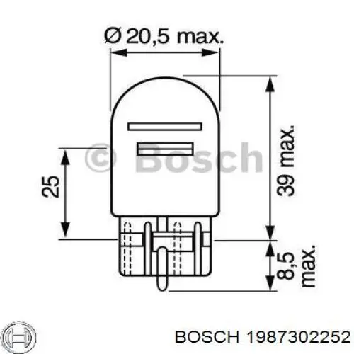 Купити 1987302252 Bosch Лампочки