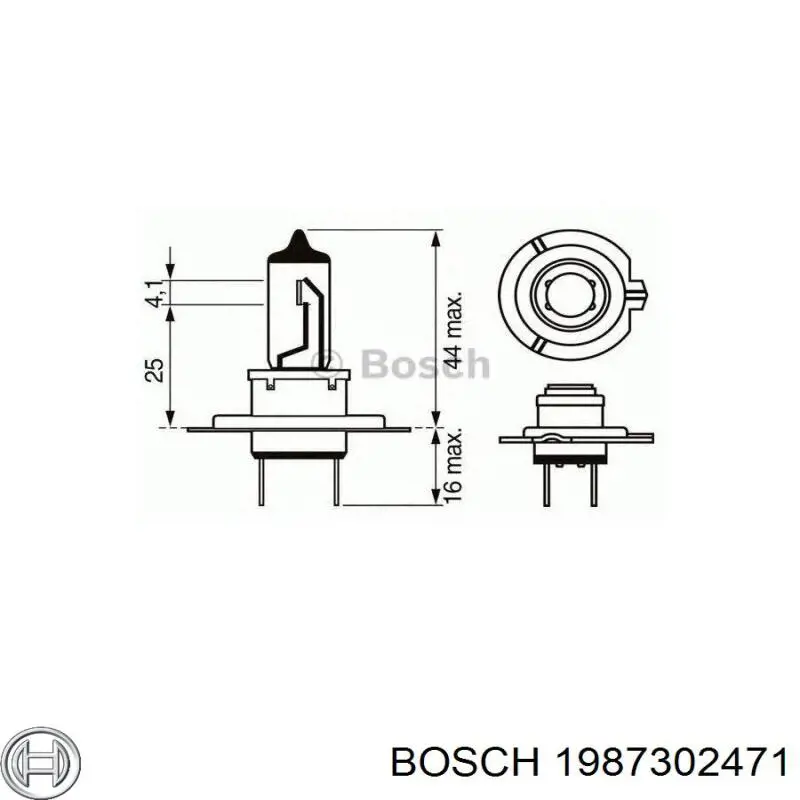 Лампочка галогенна 1987302471 Bosch