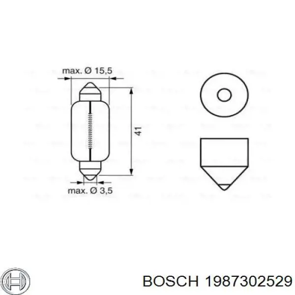 Лампочка ліхтаря підсвічування заднього номерного знака PHI1385010 Philips