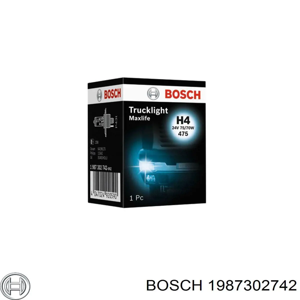 1987302742 Bosch Лампочка галогенна
