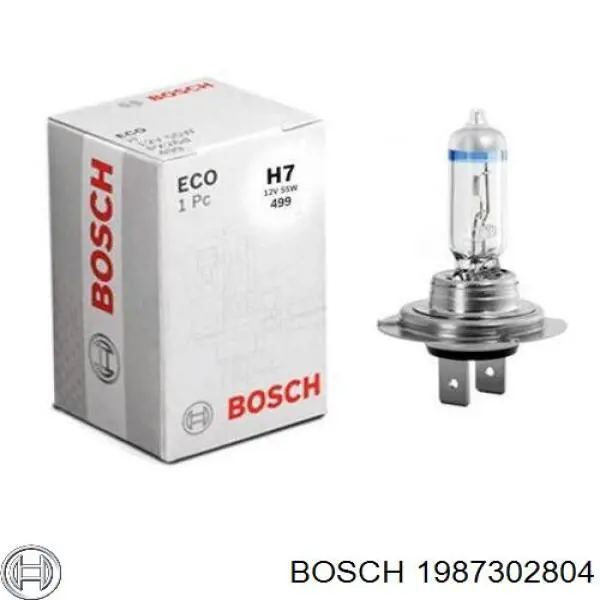 1987302804 Bosch Лампочка галогенна