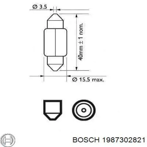 1987302821 Bosch лампочка
