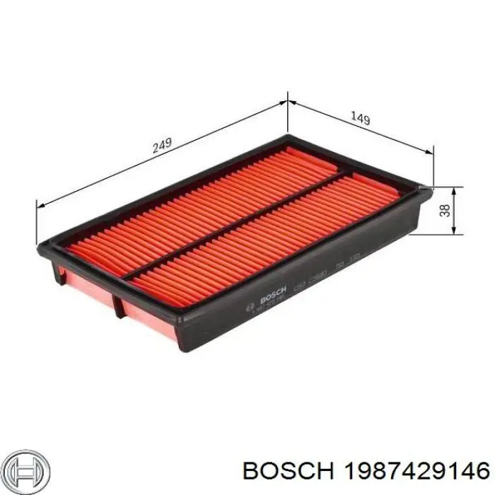 Повітряний фільтр 1987429146 Bosch