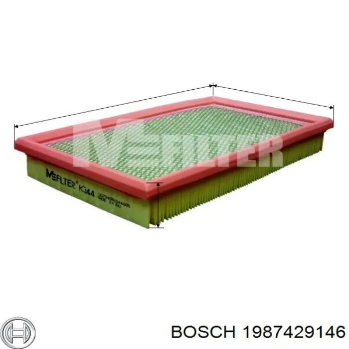 Фільтр повітряний Bosch 1987429146