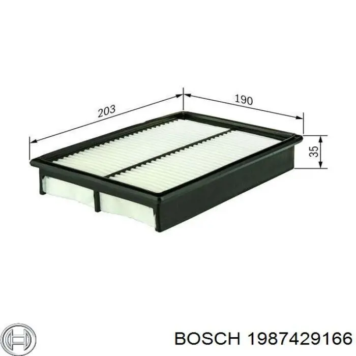 1987429166 Bosch фільтр повітряний