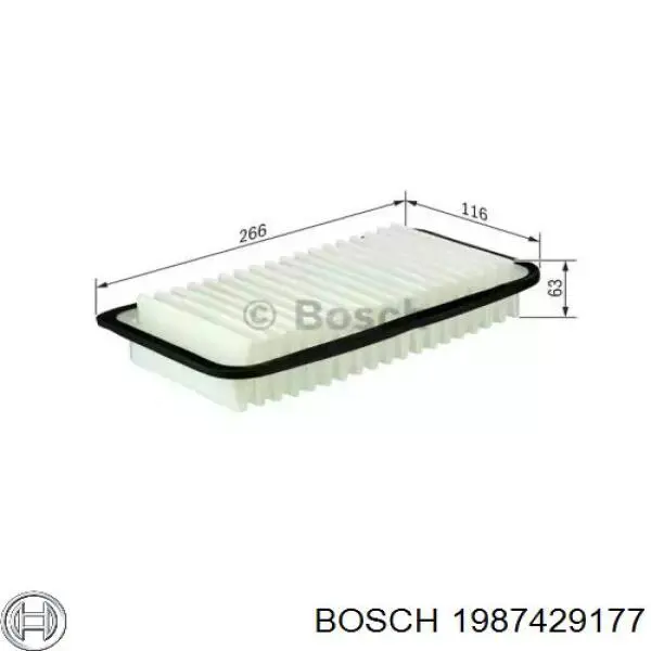 1987429177 Bosch фільтр повітряний