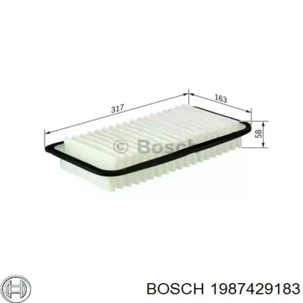 Фільтр повітряний Bosch 1987429183
