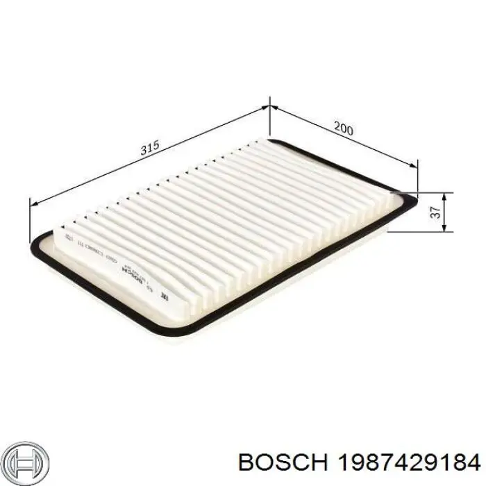 1987429184 Bosch фільтр повітряний