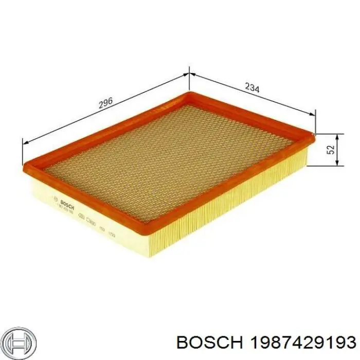 1987429193 Bosch фільтр повітряний