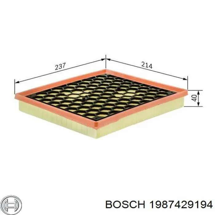 Фільтр повітряний Bosch 1987429194