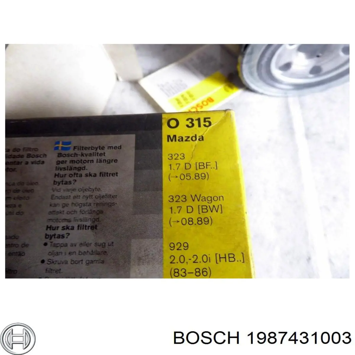 Фільтр салону 1987431003 Bosch