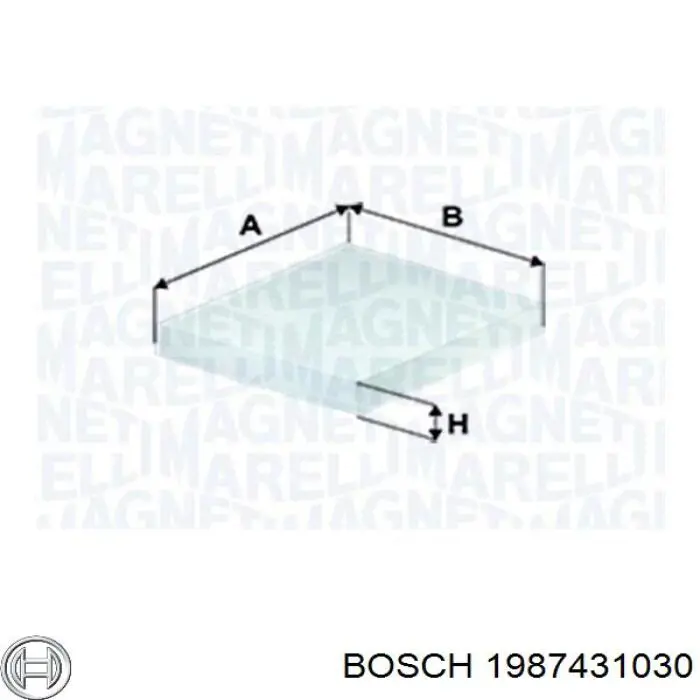 Фільтр повітряний обігрівача Bosch 1987431030 ціна, від 4.00 USD