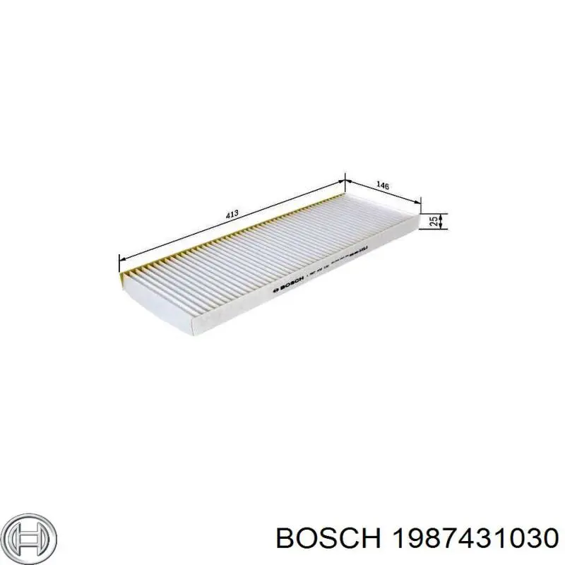 Купити 1987431030 Bosch Фільтр салону вугільний