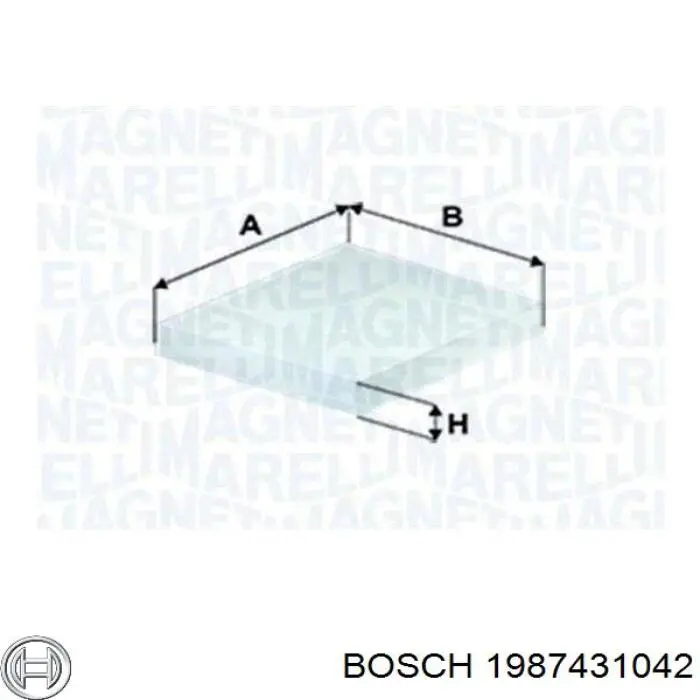 1987431042 Bosch Внутрішньосалонний фільтр