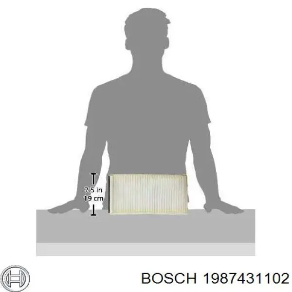 1987431102 Bosch Внутрішньосалонний фільтр