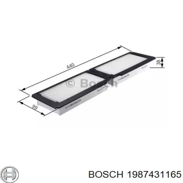 1987431165 Bosch фільтр салону