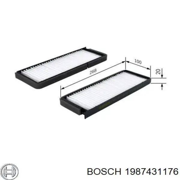 1987431176 Bosch фільтр салону