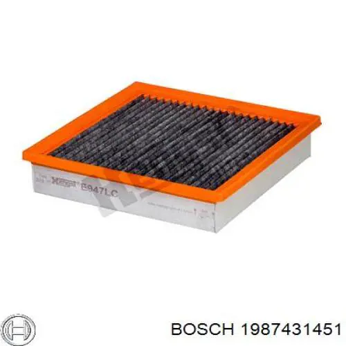 Фільтр салону 1987431451 Bosch