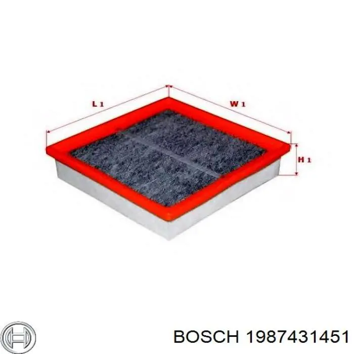 Повітряний фільтр салону Bosch 1987431451