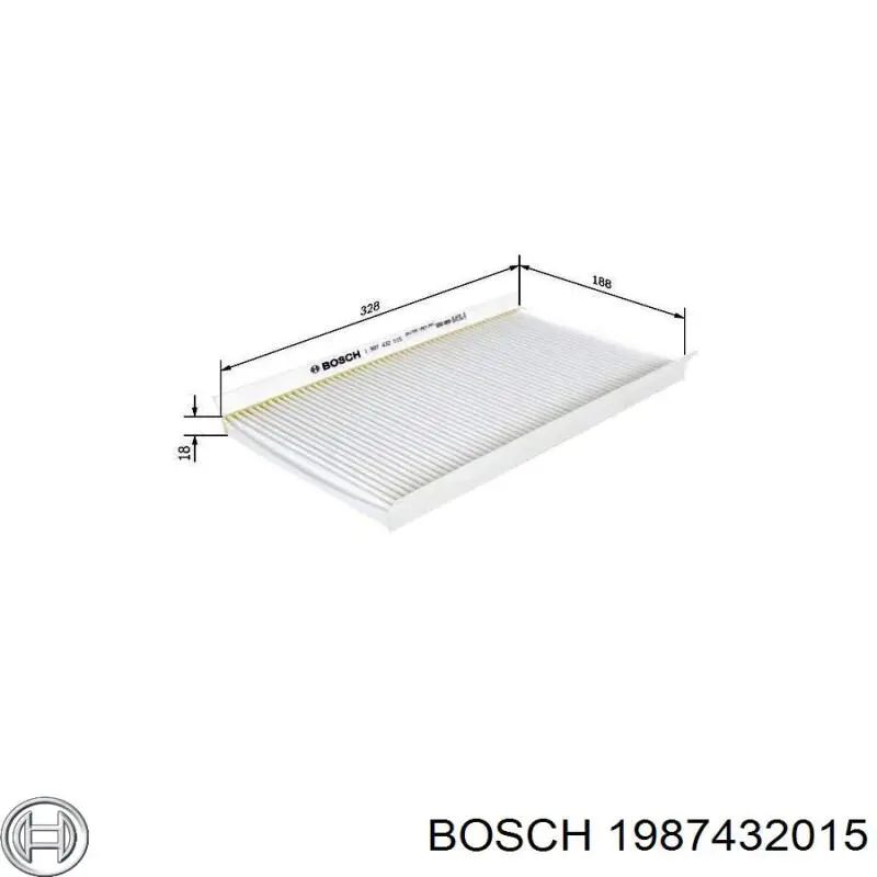 Фільтр повітряний обігрівача Bosch 1987432015 ціна, від 5.82 USD
