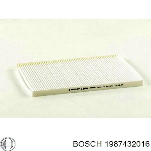Повітряний фільтр салону Bosch 1987432016