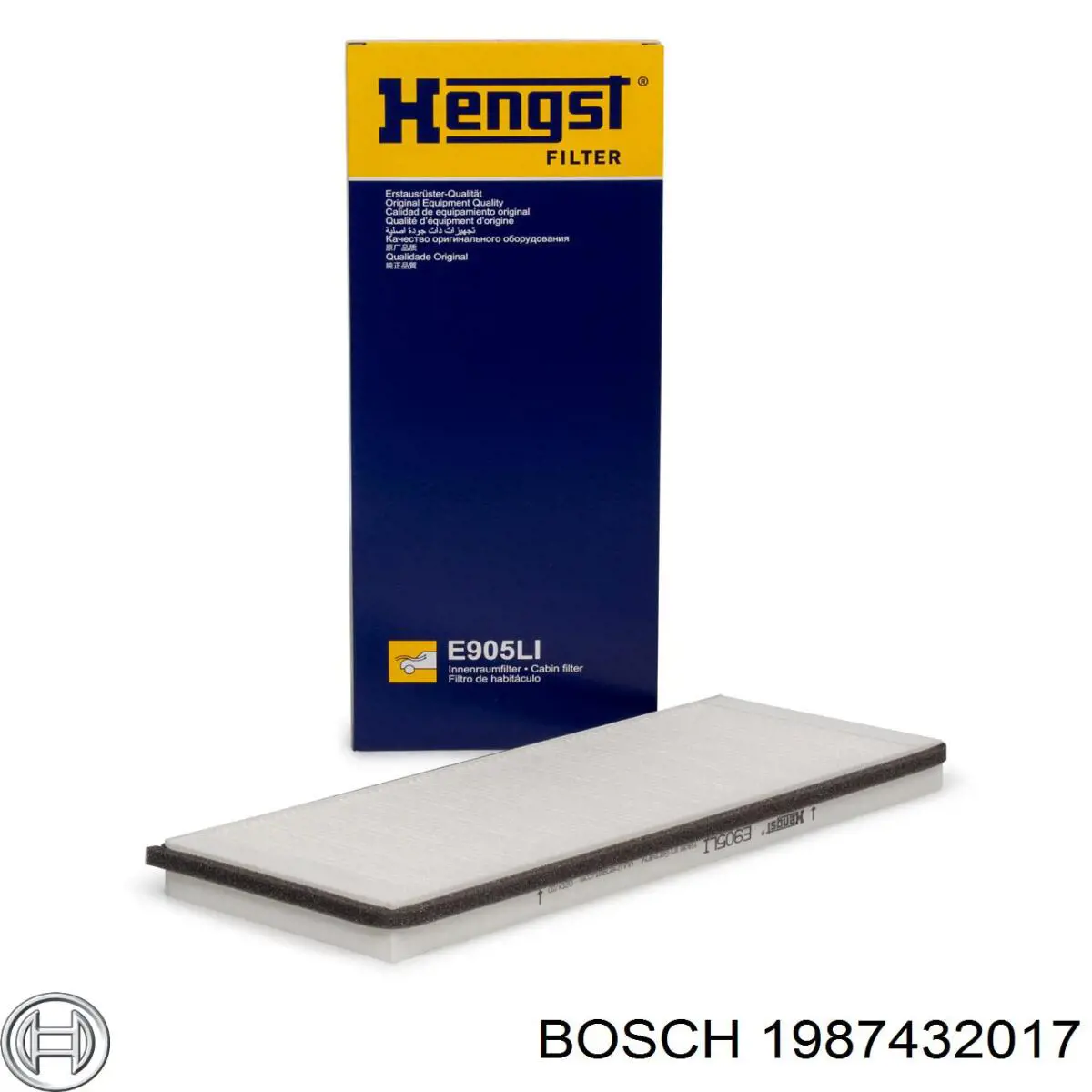 Фільтр повітряний обігрівача Bosch 1987432017 ціна, від 7.13 USD