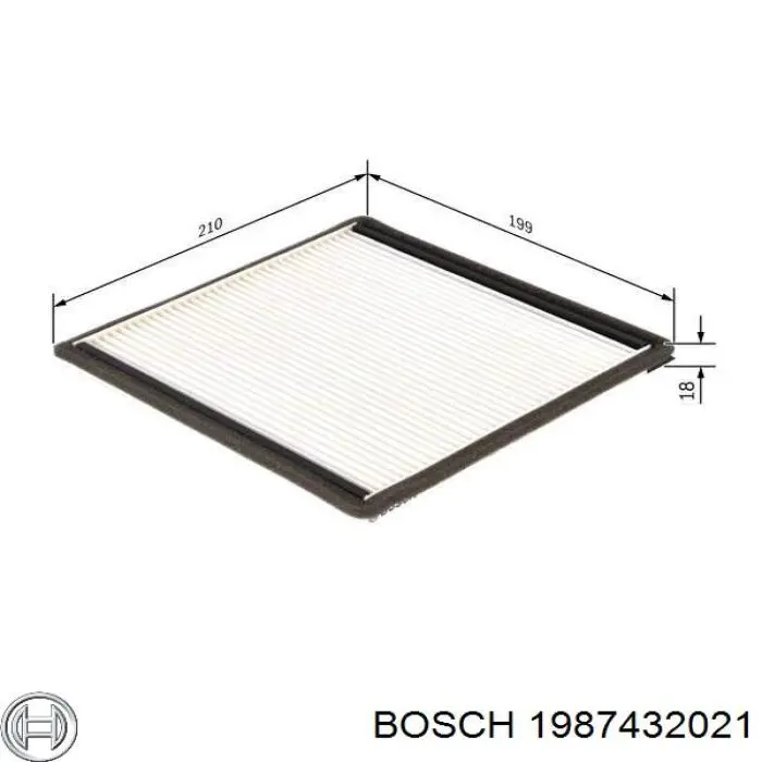 1987432021 Bosch фільтр салону
