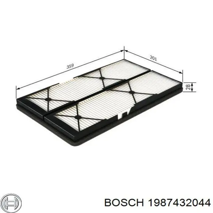 Фільтр салону 1987432044 Bosch