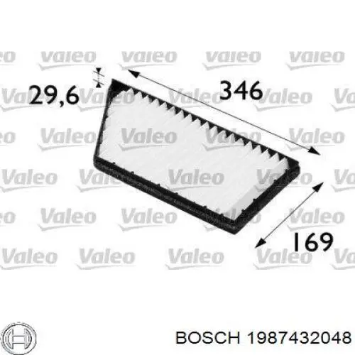 1987432048 Bosch фільтр салону