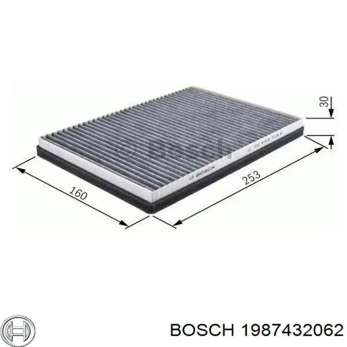 1987432062 Bosch фільтр салону