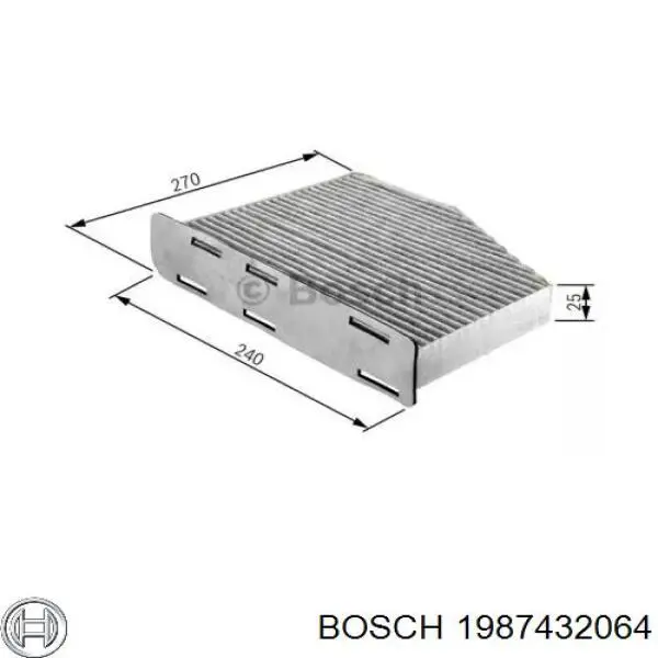Фільтр салону 1987432064 Bosch