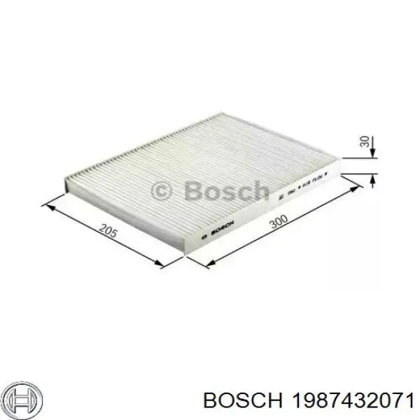 Купити 1987432071 Bosch Фільтр салону вугільний