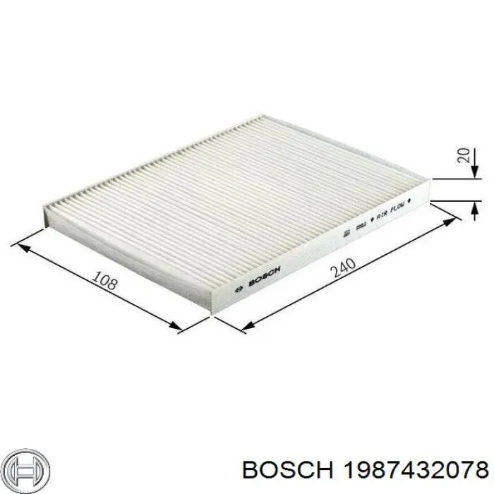 1987432078 Bosch фільтр салону